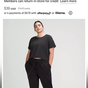 Lululemon cates T shirt